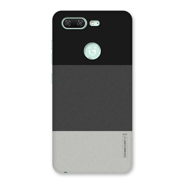 Pastel Black and Grey Back Case for Gionee S10