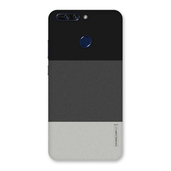 Pastel Black and Grey Back Case for Honor 8 Pro