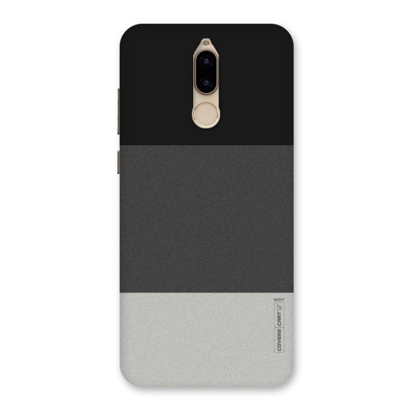 Pastel Black and Grey Back Case for Honor 9i