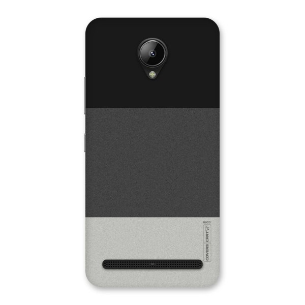 Pastel Black and Grey Back Case for Lenovo C2