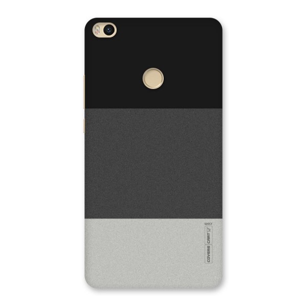 Pastel Black and Grey Back Case for Mi Max 2