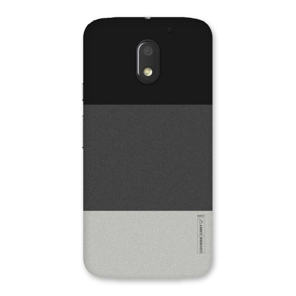 Pastel Black and Grey Back Case for Moto E3 Power