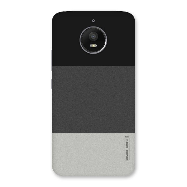 Pastel Black and Grey Back Case for Moto E4 Plus