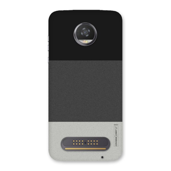 Pastel Black and Grey Back Case for Moto Z2 Play