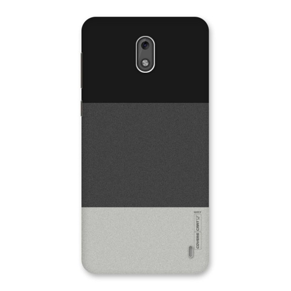 Pastel Black and Grey Back Case for Nokia 2