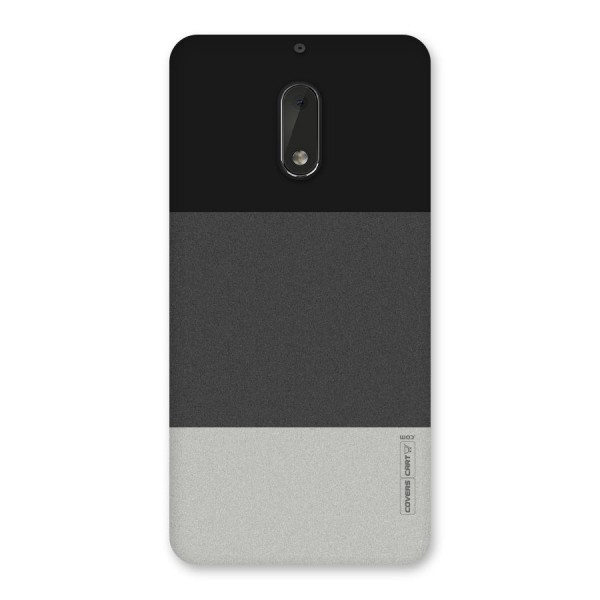 Pastel Black and Grey Back Case for Nokia 6