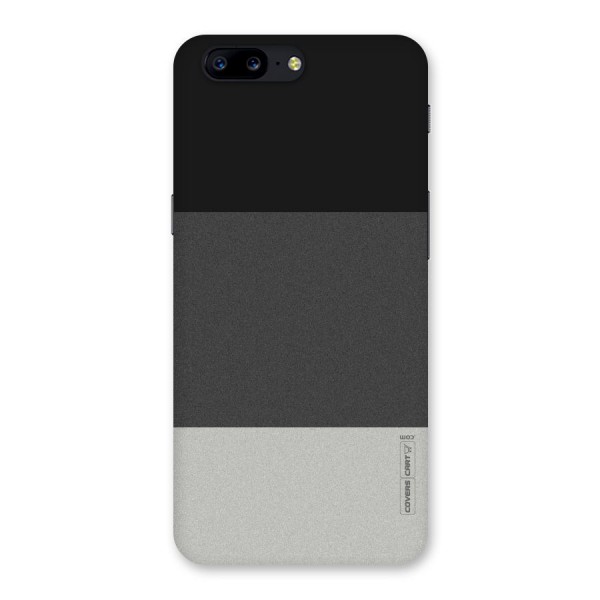 Pastel Black and Grey Back Case for OnePlus 5