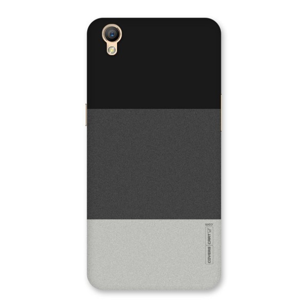 Pastel Black and Grey Back Case for Oppo A37