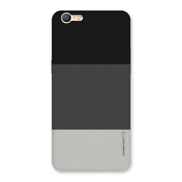 Pastel Black and Grey Back Case for Oppo A57
