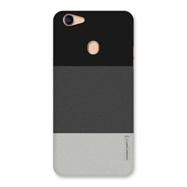 Pastel Black and Grey Back Case for Oppo F5