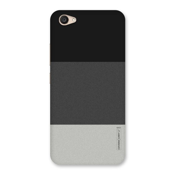 Pastel Black and Grey Back Case for Vivo V5 Plus