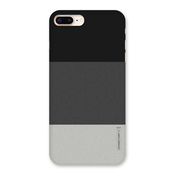 Pastel Black and Grey Back Case for iPhone 8 Plus