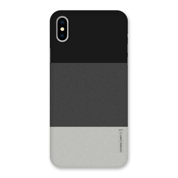 Pastel Black and Grey Back Case for iPhone X