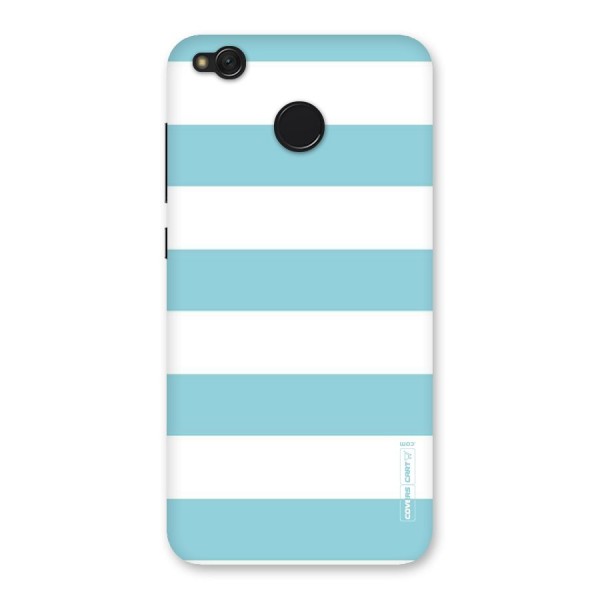 Pastel Blue White Stripes Back Case for Redmi 4