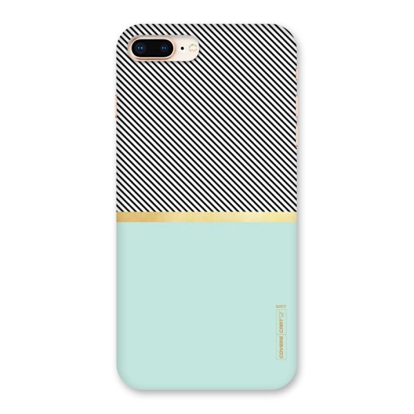 Pastel Green Base Stripes Back Case for iPhone 8 Plus