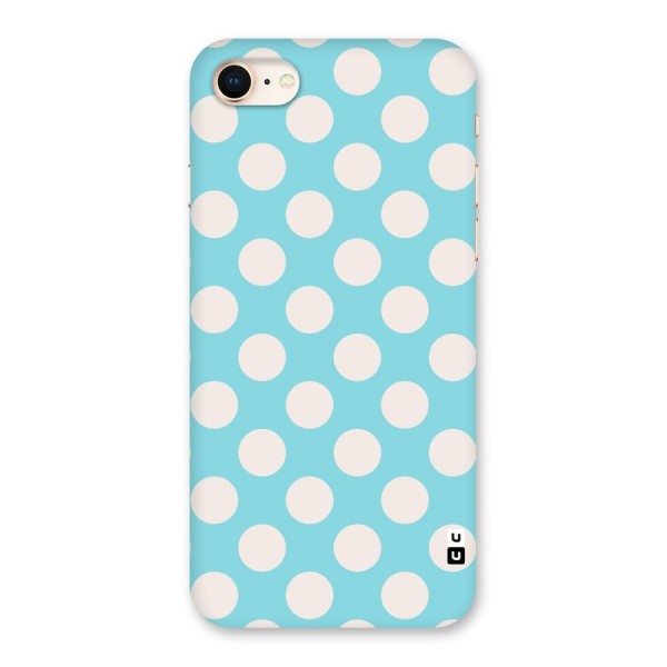Pastel White Polka Dots Back Case for iPhone 8