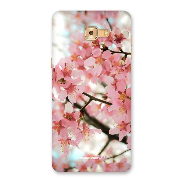 Peach Floral Back Case for Galaxy C9 Pro