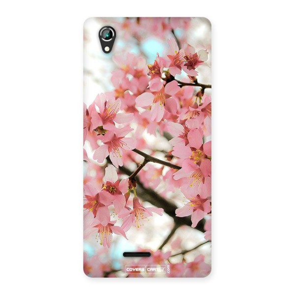 Peach Floral Back Case for Lava Iris 800