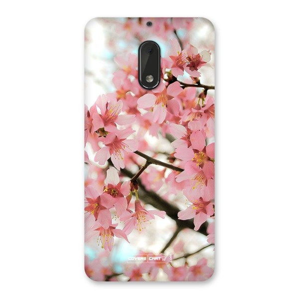 Peach Floral Back Case for Nokia 6