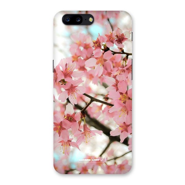Peach Floral Back Case for OnePlus 5