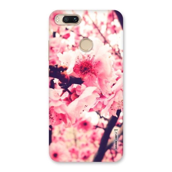 Pretty Pink Flowers Back Case for Mi A1
