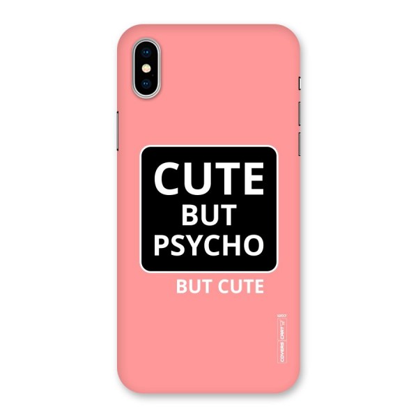 Psycho But Cute Back Case for iPhone X