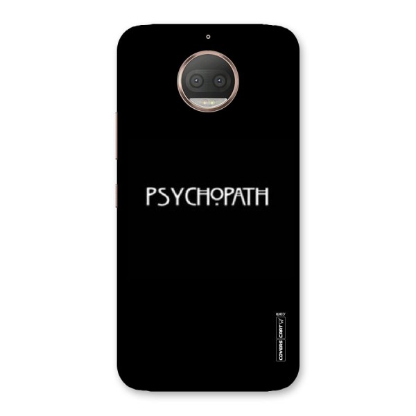 Psycopath Alert Back Case for Moto G5s Plus