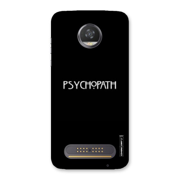 Psycopath Alert Back Case for Moto Z2 Play