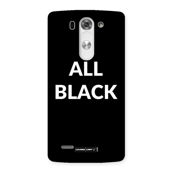 Raftaar All Black Back Case for LG G3 Mini