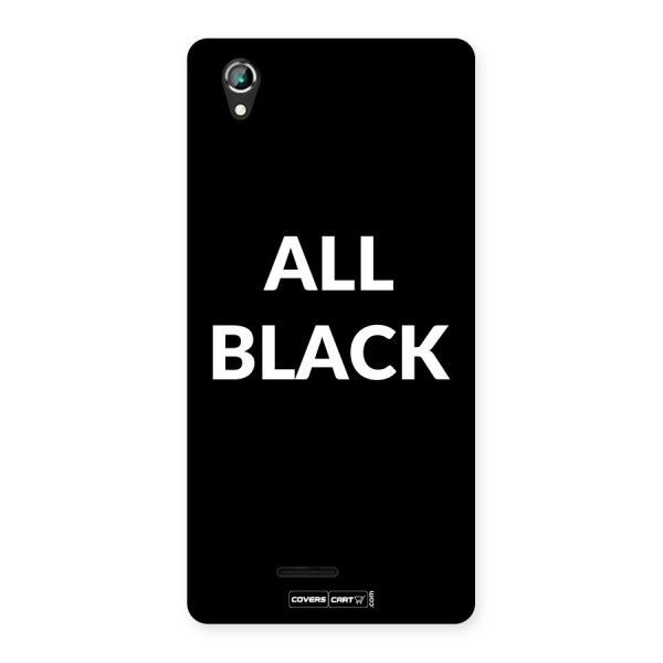 Raftaar All Black Back Case for Lava Iris 800