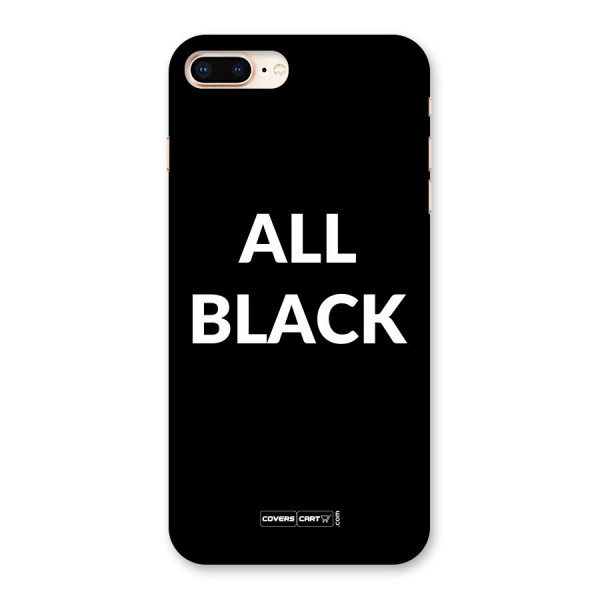Raftaar All Black Back Case for iPhone 8 Plus