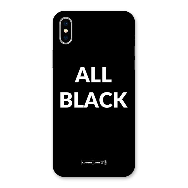 Raftaar All Black Back Case for iPhone X