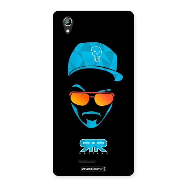 Raftaar Black and Blue Back Case for Lava Iris 800
