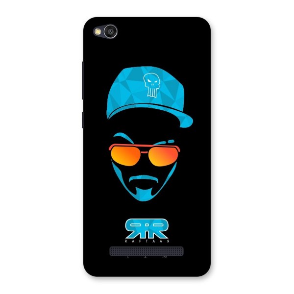 Raftaar Black and Blue Back Case for Redmi 4A