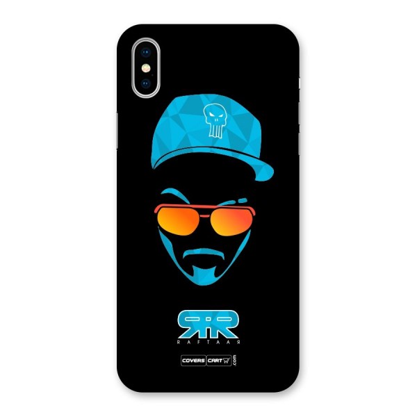 Raftaar Black and Blue Back Case for iPhone X