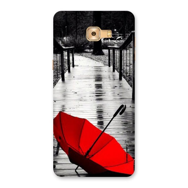 Rainy Red Umbrella Back Case for Galaxy C9 Pro