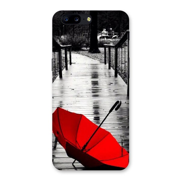 Rainy Red Umbrella Back Case for OnePlus 5