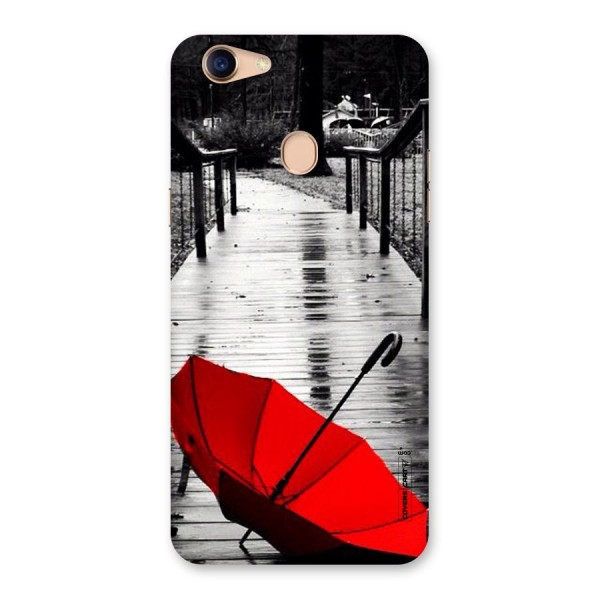 Rainy Red Umbrella Back Case for Oppo F5
