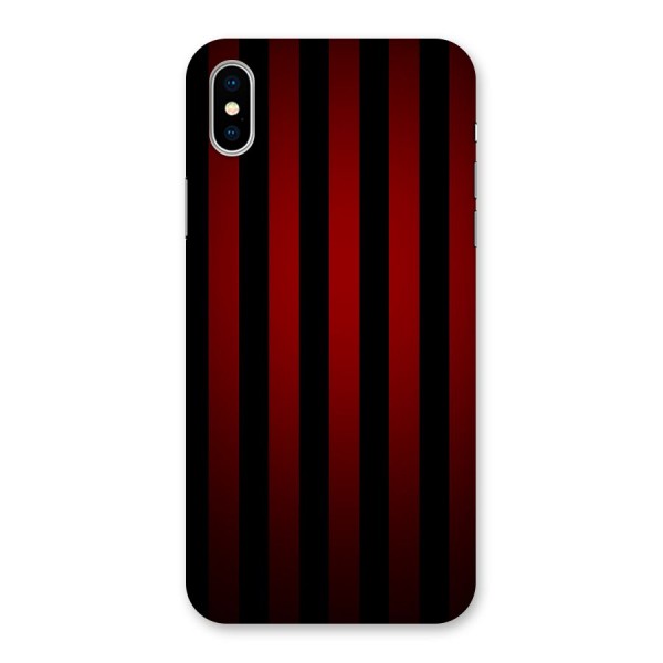 Red Black Stripes Back Case for iPhone X