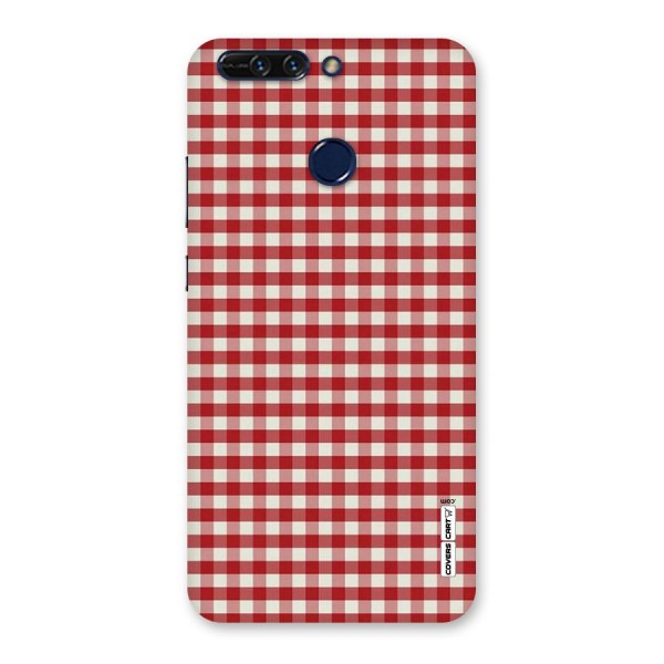 Red White Check Back Case for Honor 8 Pro