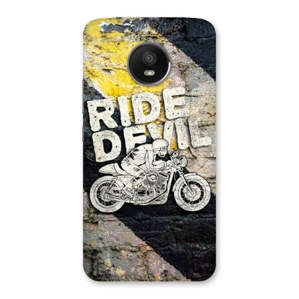 Ride Devil Back Case for Moto E4 Plus