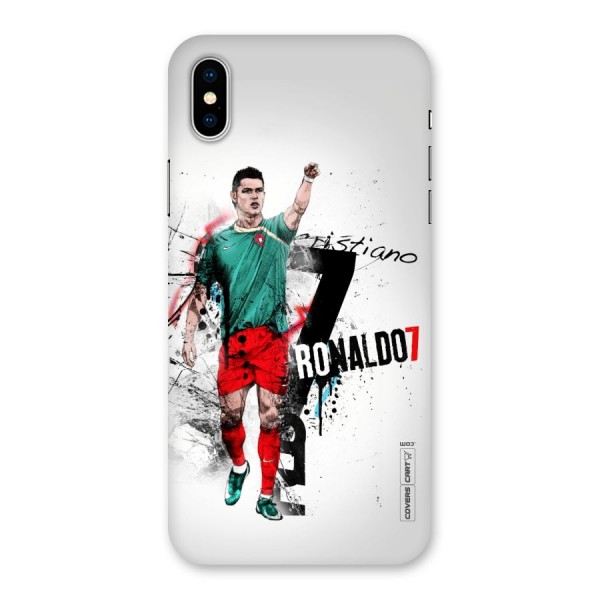 Ronaldo In Portugal Jersey Back Case for iPhone X