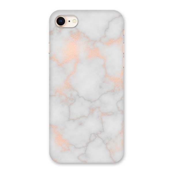 RoseGold Marble Back Case for iPhone 8
