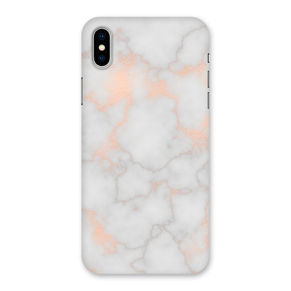 RoseGold Marble Back Case for iPhone X