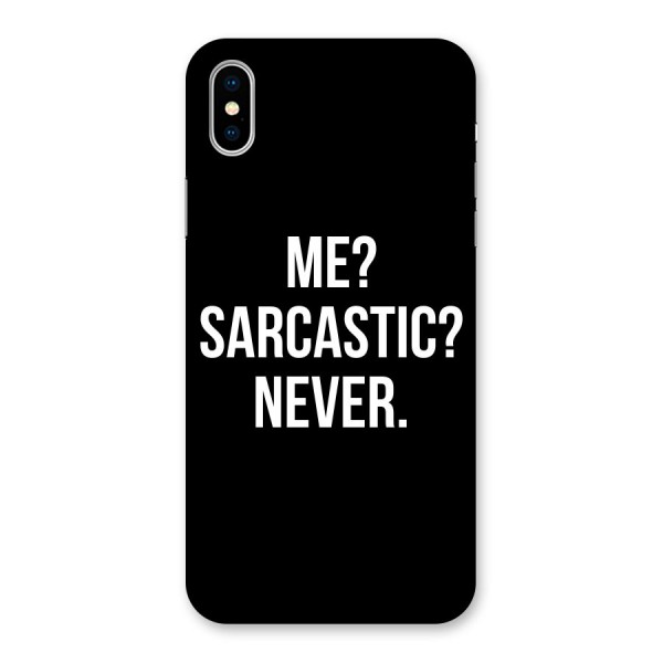 Sarcastic Quote Back Case for iPhone X