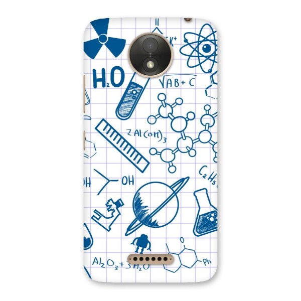 Science Notebook Back Case for Moto C Plus