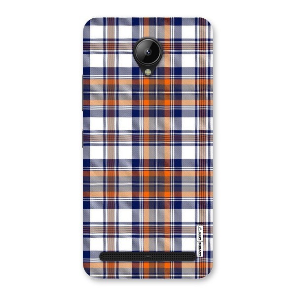 Shades Of Check Back Case for Lenovo C2