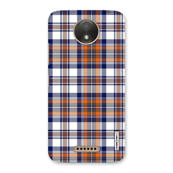 Shades Of Check Back Case for Moto C Plus
