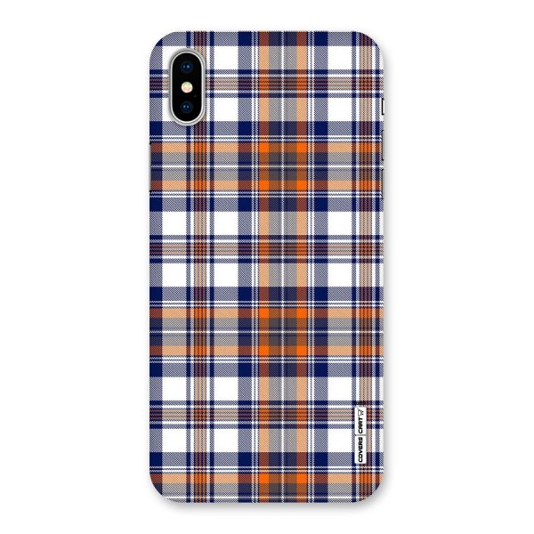 Shades Of Check Back Case for iPhone X