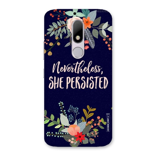 She Persisted Back Case for Moto M